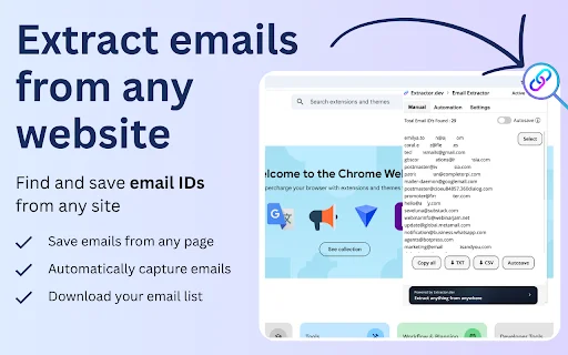 Download Email Extractor Terbaru – Ekstrak Email Otomatis - Screenshot 1