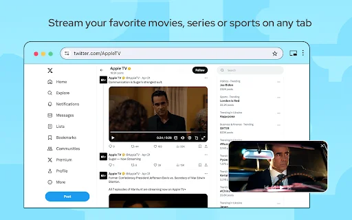 Picture in Picture – Pemutar Video Melayang Terbaik untuk Chrome - Screenshot 3