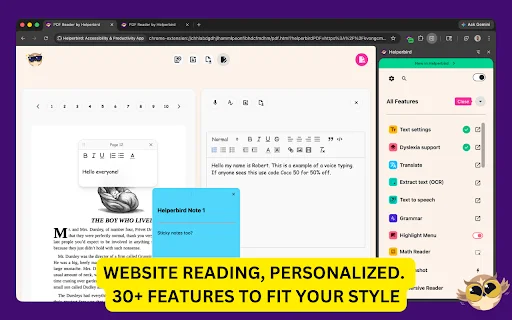 Helperbird: Ekstensi Chrome untuk Aksesibilitas & Produktivitas - Screenshot 3