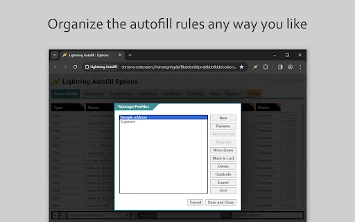 Lightning Autofill: Isi Formulir Otomatis Tercepat & Efisien - Screenshot 3