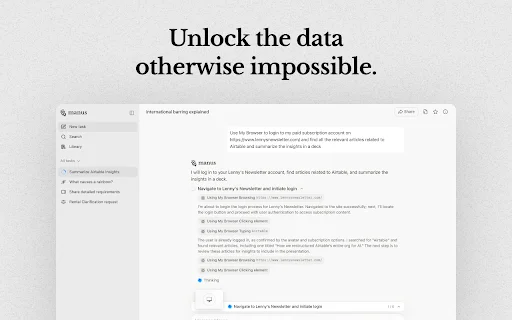 Unduh Manus AI Browser Operator – Otomatisasi Tugas Cerdas - Screenshot 3