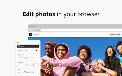 Download Adobe Photoshop Extension – Edit Foto Cepat di Browser - Screenshot 3