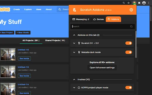 Download Scratch Addons Terbaru – Fitur Kustomisasi Scratch Gratis - Screenshot 3