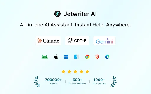 Jetwriter AI: Asisten Menulis Email & Chat Cerdas Gratis - Screenshot 1