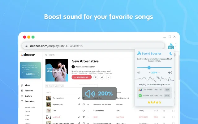 Sound Booster: Tingkatkan Volume Browser Hingga 600% – Unduh Gratis - Screenshot 3