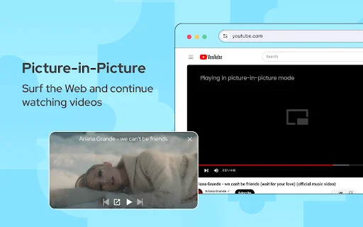 Picture in Picture – Pemutar Video Melayang Terbaik untuk Chrome - Screenshot 1