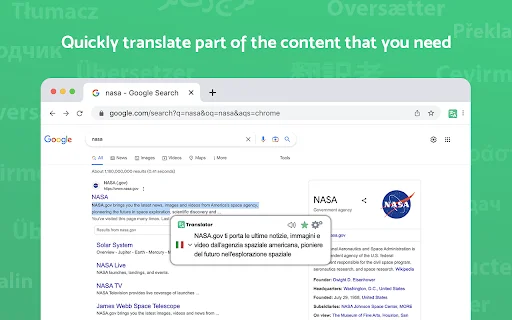 Translate for Chrome – Terjemahkan Teks & Halaman Web Gratis - Screenshot 2