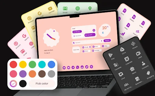 Material You NewTab: Ubah Tampilan Browser Jadi Estetik & Canggih - Screenshot 1